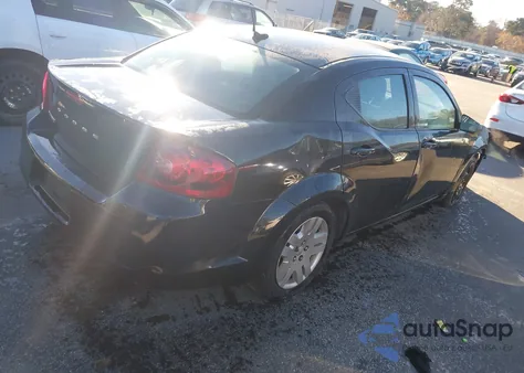 2012 Dodge Avenger Se from USA, damaged, VIN 1C3CDZAB5CN243000